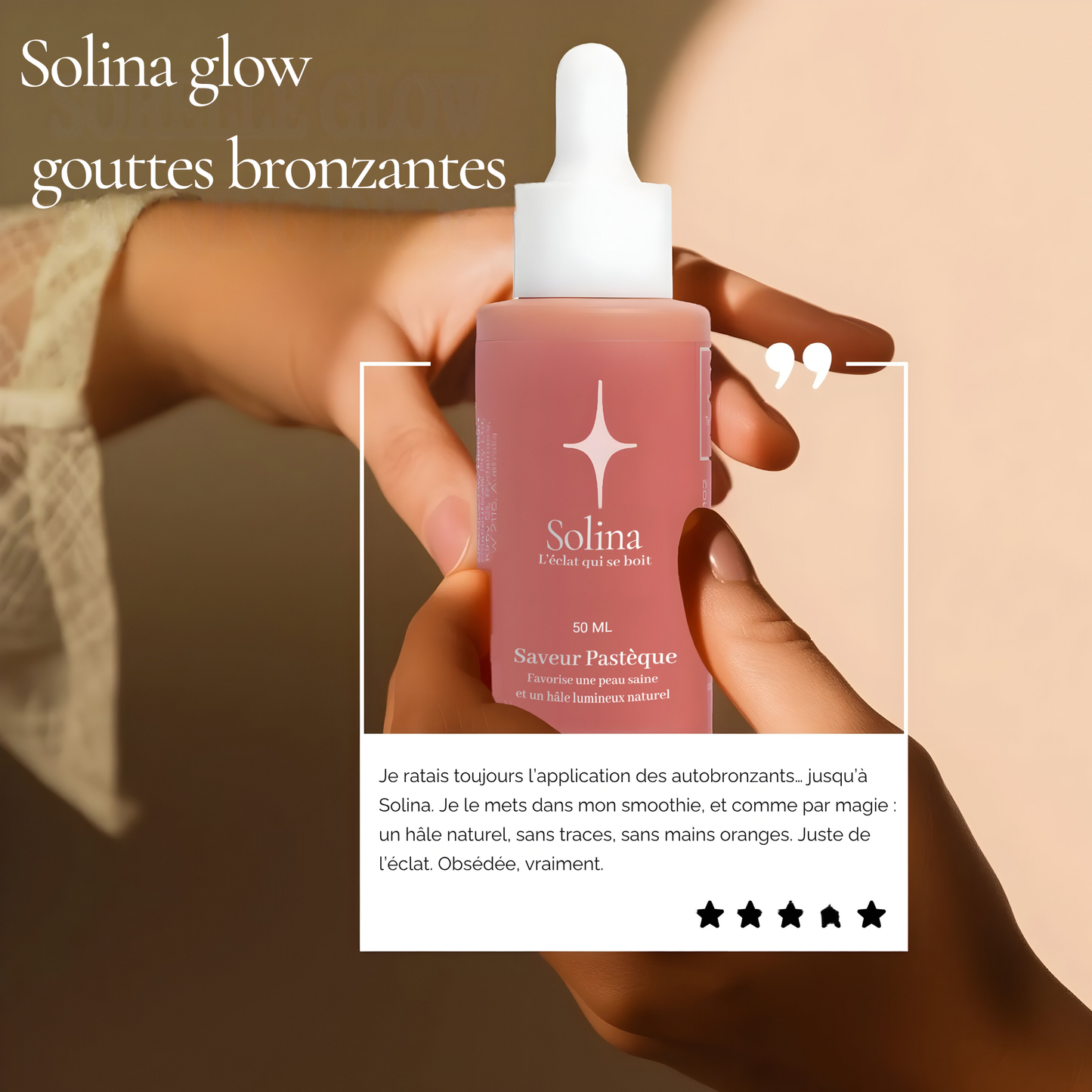 Solina – Gouttes autobronzantes à boire